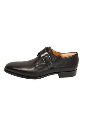 Magnanni Marco V Leather Single Buckle Monk Strap Black Size 11.5 25105 DD427A